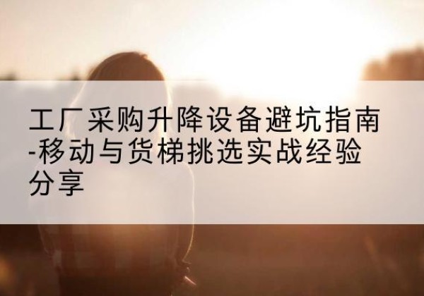 承德移动式升降机怎么选-工厂采购升降设备避坑指南-移动与货梯挑选实战经验分享